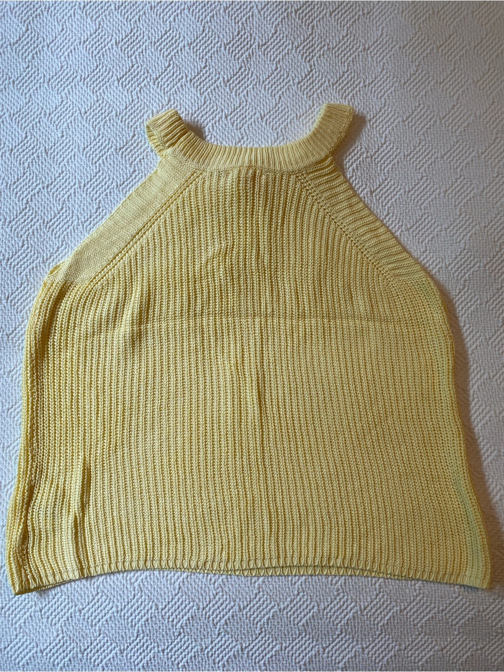 Pulse Yellow Ribbed Knit Tank Top - Picture 2 of 2